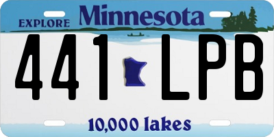 MN license plate 441LPB