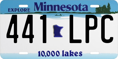 MN license plate 441LPC
