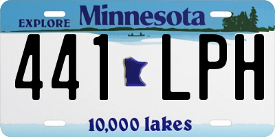 MN license plate 441LPH