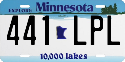 MN license plate 441LPL