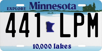 MN license plate 441LPM