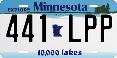 MN license plate 441LPP