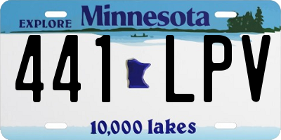 MN license plate 441LPV