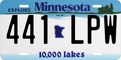 MN license plate 441LPW