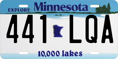MN license plate 441LQA