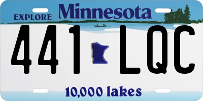 MN license plate 441LQC