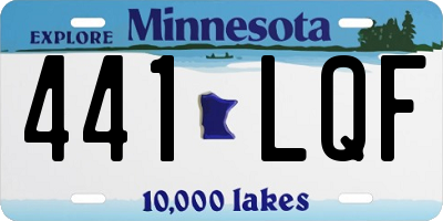 MN license plate 441LQF