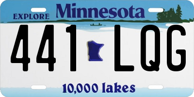 MN license plate 441LQG