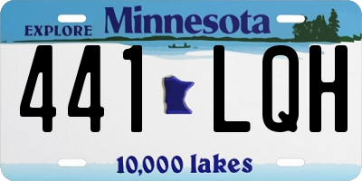 MN license plate 441LQH