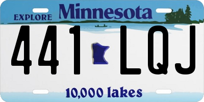 MN license plate 441LQJ