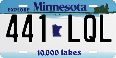 MN license plate 441LQL