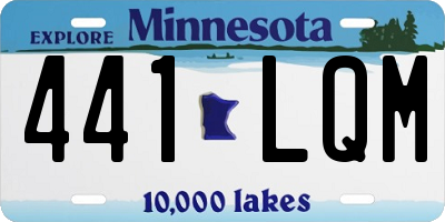 MN license plate 441LQM