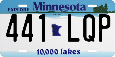 MN license plate 441LQP