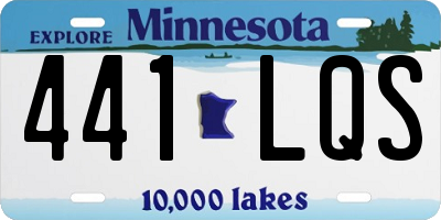 MN license plate 441LQS