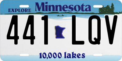 MN license plate 441LQV
