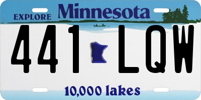 MN license plate 441LQW