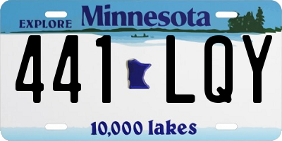 MN license plate 441LQY