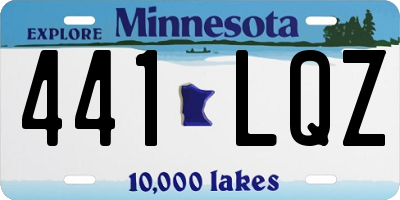 MN license plate 441LQZ