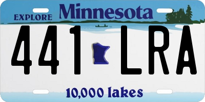 MN license plate 441LRA
