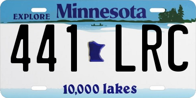 MN license plate 441LRC
