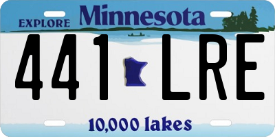 MN license plate 441LRE