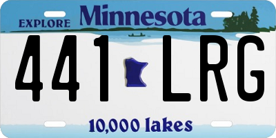 MN license plate 441LRG