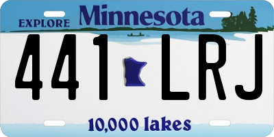 MN license plate 441LRJ