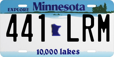 MN license plate 441LRM