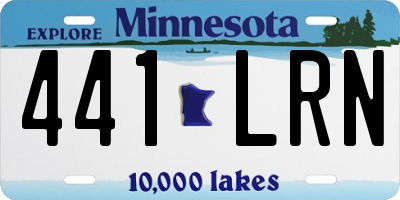 MN license plate 441LRN