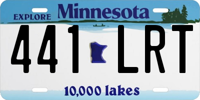 MN license plate 441LRT