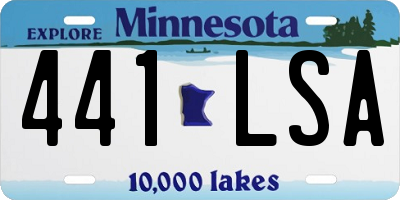 MN license plate 441LSA