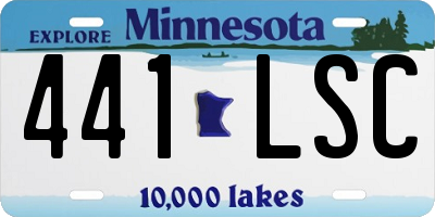 MN license plate 441LSC