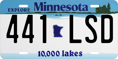 MN license plate 441LSD