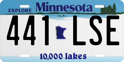 MN license plate 441LSE