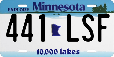 MN license plate 441LSF