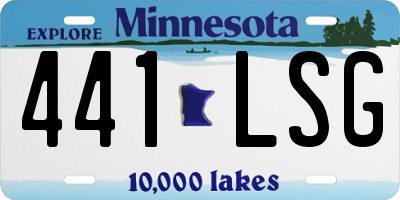 MN license plate 441LSG