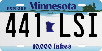 MN license plate 441LSI