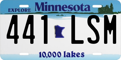 MN license plate 441LSM