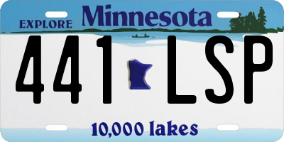 MN license plate 441LSP