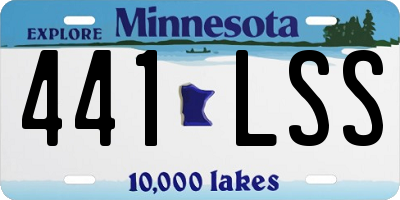 MN license plate 441LSS