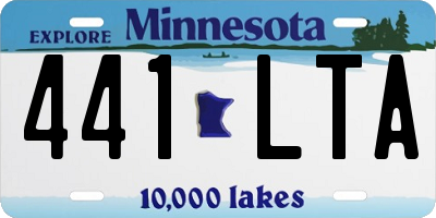 MN license plate 441LTA