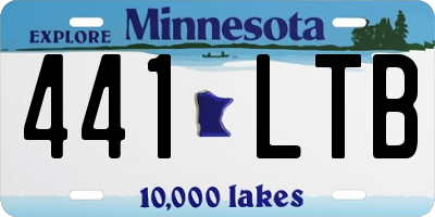MN license plate 441LTB