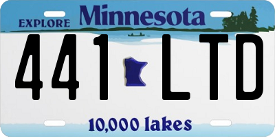 MN license plate 441LTD