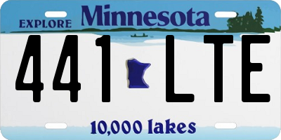 MN license plate 441LTE