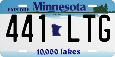 MN license plate 441LTG