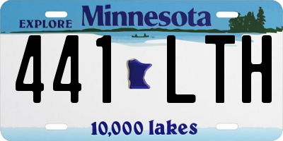 MN license plate 441LTH