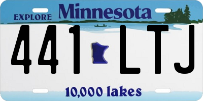 MN license plate 441LTJ