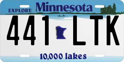 MN license plate 441LTK
