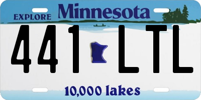 MN license plate 441LTL