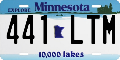 MN license plate 441LTM